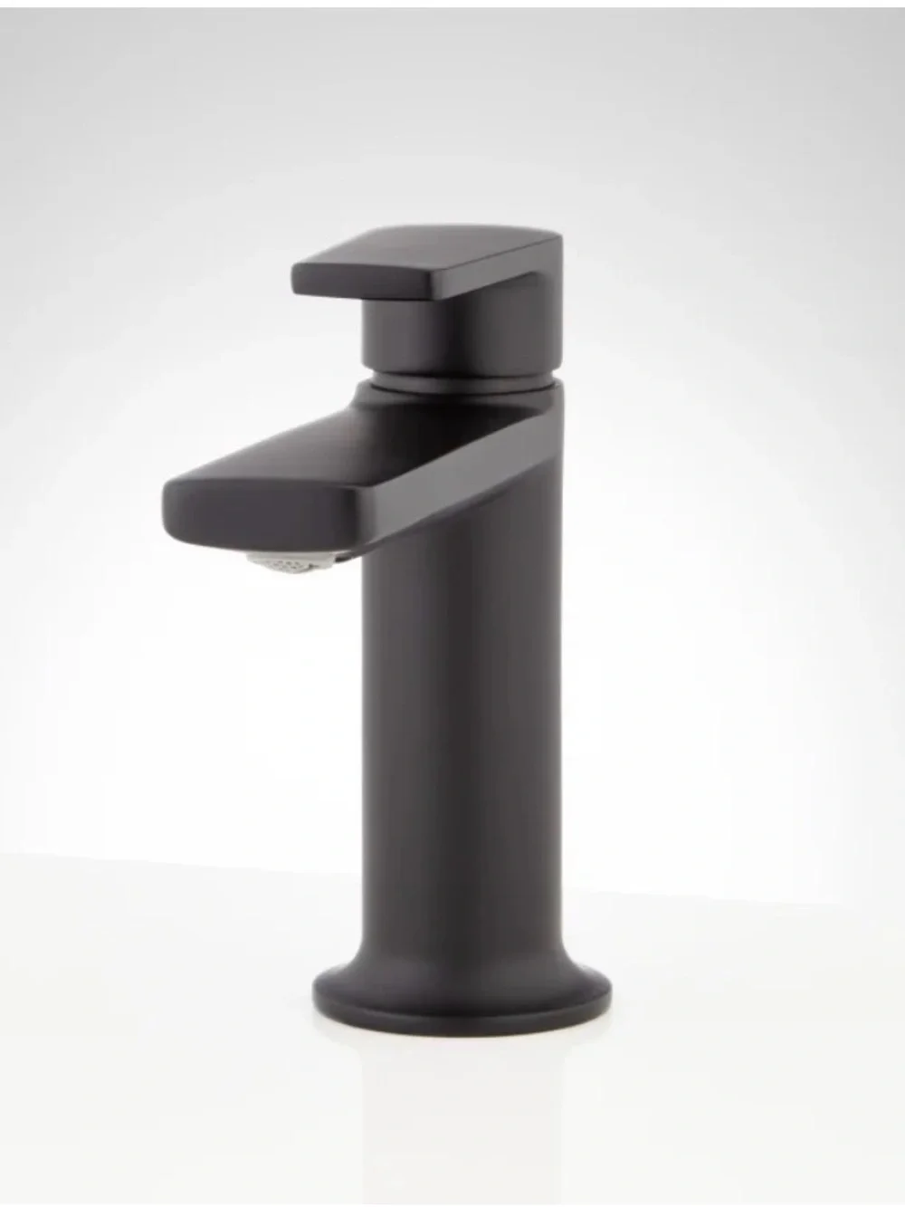 Single-Handle Bathroom Faucet in Matte Black